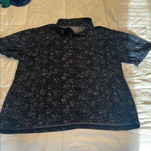 Under Armour Black Floral Polo Shirt
